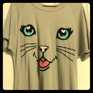 Wildfox Cat Face T-Shirt